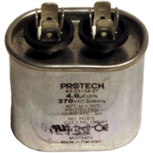 Rheem 43-25134-27 Capacitor, 4/370 Single Oval