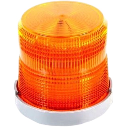 Edwards Signaling 48FINA-E1 Flashing Beacon, Amber, 12 DC