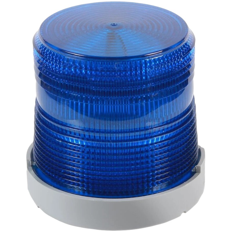 Edwards Signaling 48XBRMB120A Beacon, LED, Steady Or Flashing, Blue