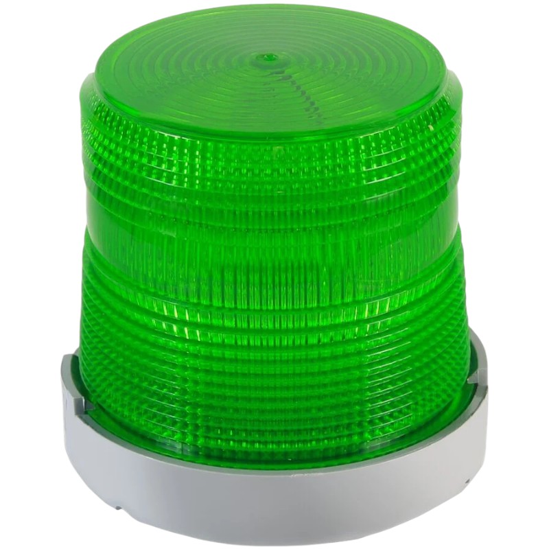 Edwards Signaling 48XBRMG120A Beacon, LED, Steady Or Flashing, Green