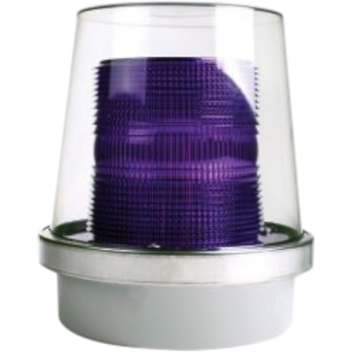 Edwards Signaling 49M-R5 Flashing Halogen Beacon, Magenta, 240 AC