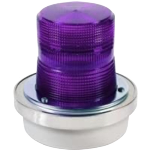 Edwards Signaling 50M-N5-40WH Flashing Halogen Beacon, Magenta, 120 AC