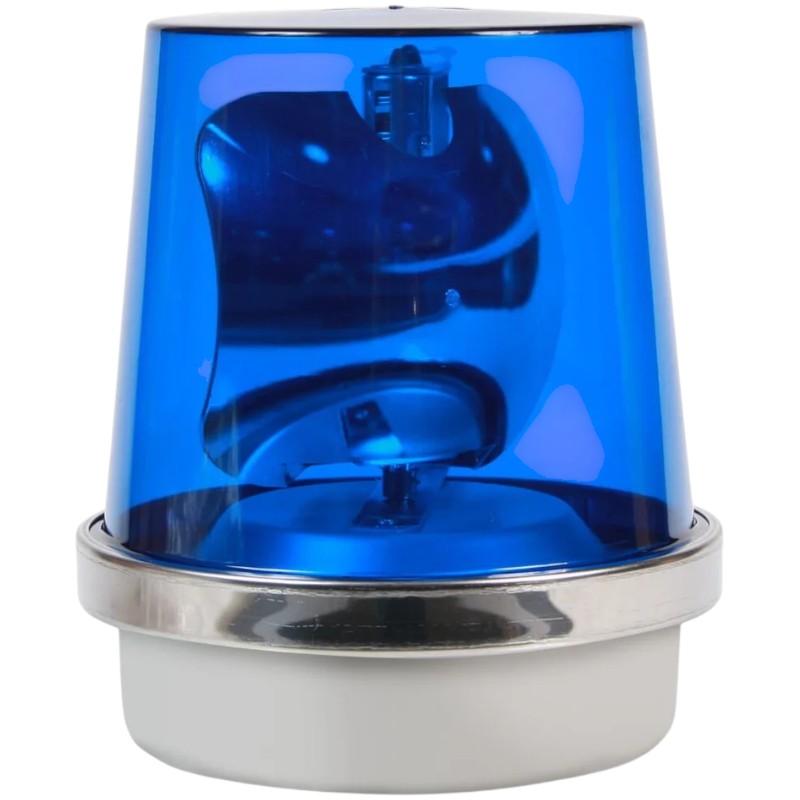 Edwards Signaling 52B-N5-40WH Rotating Beacon, Blue, 120VAC