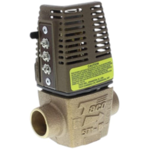 Taco 571-4 Zone Valve, 3/4" Sweat, N.C., 24v with Manual Override