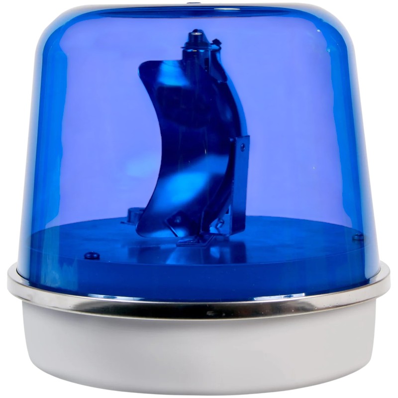 Edwards Signaling 58B-N5-100WH Rotating Beacon, Blue, 120VAC