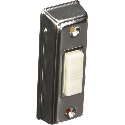 Edwards Signaling 656-C Rectangular Push Button, Illuminated, Chrome