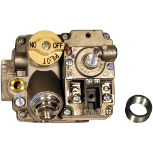Robertshaw 700-400 24V Gas Valve, 1/2" x 3/4", Standing Pilot, 240000 BTU, Includes LP Kit