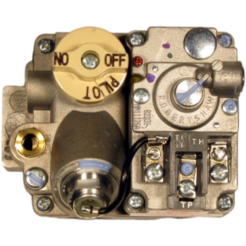 Robertshaw 700-502 Millivolt Gas Valve, 1/2" x 1/2", 3.5" WC, 100000 BTU
