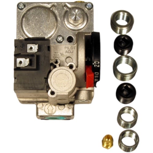 Robertshaw 720-050 24V Gas Valve, 1/2" x 3/4", HSI, Slow Opening, Includes LP Kit, 150000 BTU