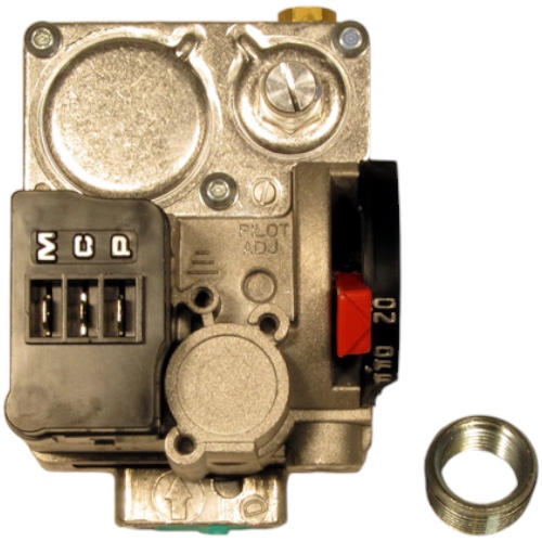 Robertshaw 720-070 24V Gas Valve, 1/2" x 3/4", Pilot Ignition, Slow Opening, 150000 BTU