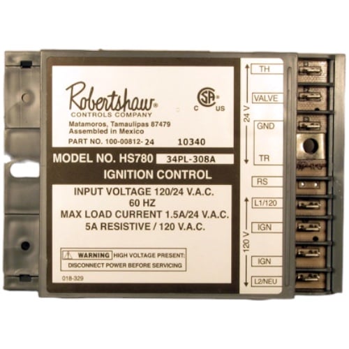 Robertshaw 780-783 HSI Ignition Module, HS780-34PL-308A