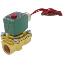 ASCO 8210G009 Solenoid Valve, 3/4", N.C., 240/60 220/50 Vac, Brass, General Purpose