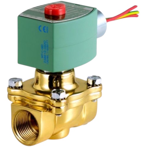ASCO 8210G034 Solenoid Valve, 1/2", N.O., 120/60 110/50 AC, Air/Water Use