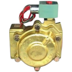ASCO 8210G100 Solenoid Valve, 2", N.C., 120/60 110/50 Vac, Brass, Air/Water/Oil