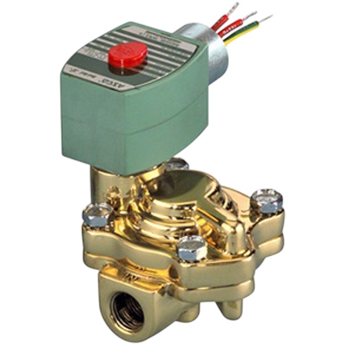 ASCO 8221G011 Solenoid Valve, 1-1/2", N.C., 120/60 110/50 Ac, Slow Closing, Water Use