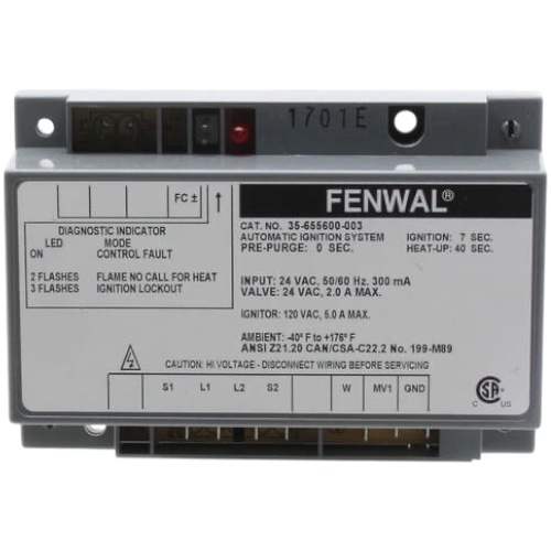 Robertshaw 832-006 Hot Surface Ignition Control, 24V