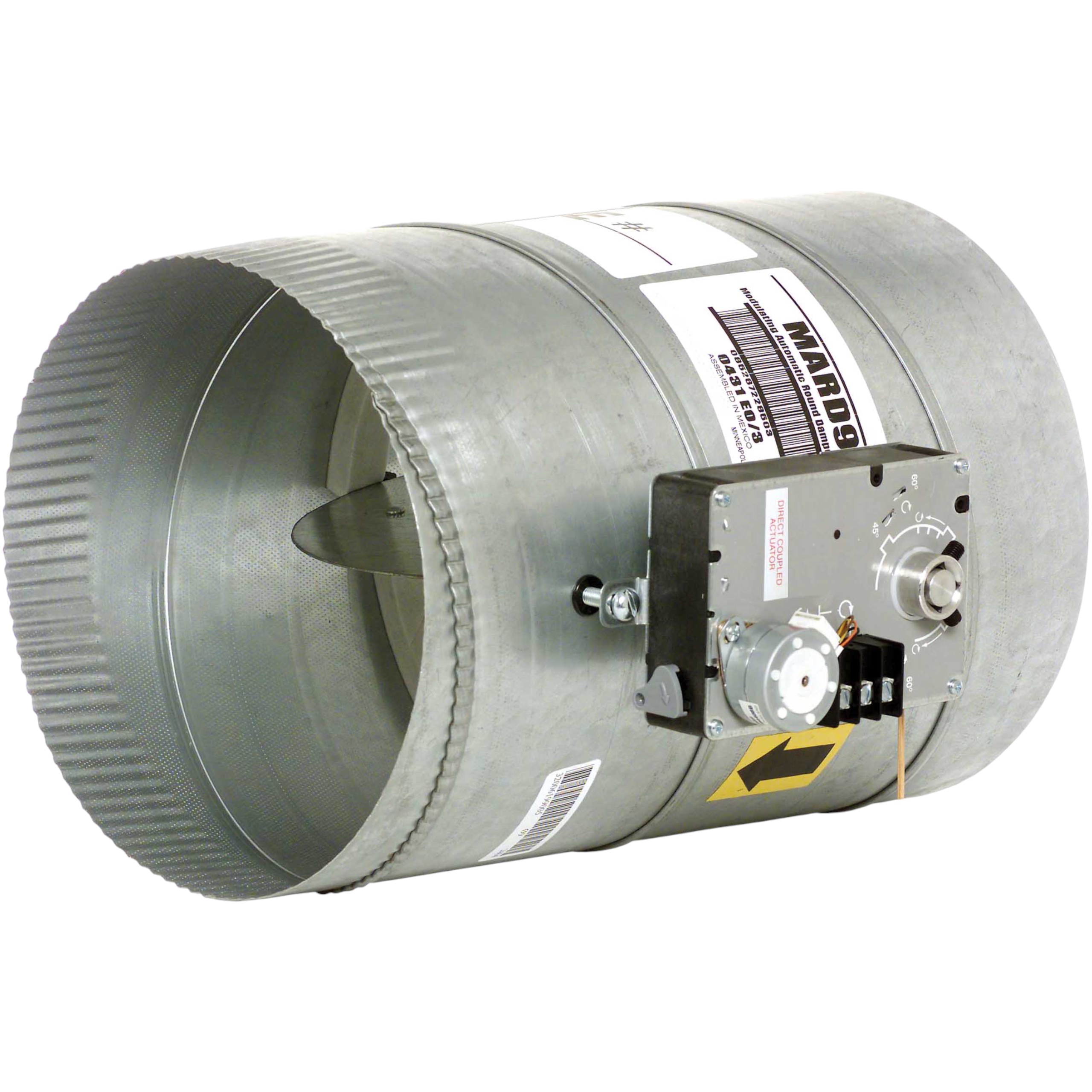 Resideo 8MARD Damper, Round, 8", Modulating Automatic