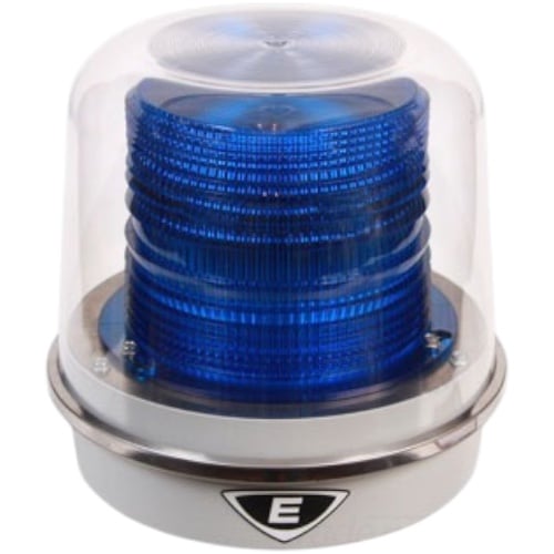Edwards Signaling 94PLEDMB120A Beacon, Blue, 120 VAC, Gray Base