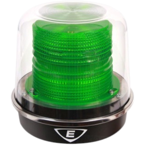 Edwards Signaling 94PLEDMG120A Beacon, Green, 120 VAC, Gray Base