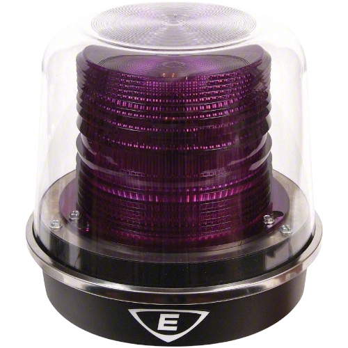 Edwards Signaling 94PLEDMM24ADB Beacon, Magenta, 24V, Black Base