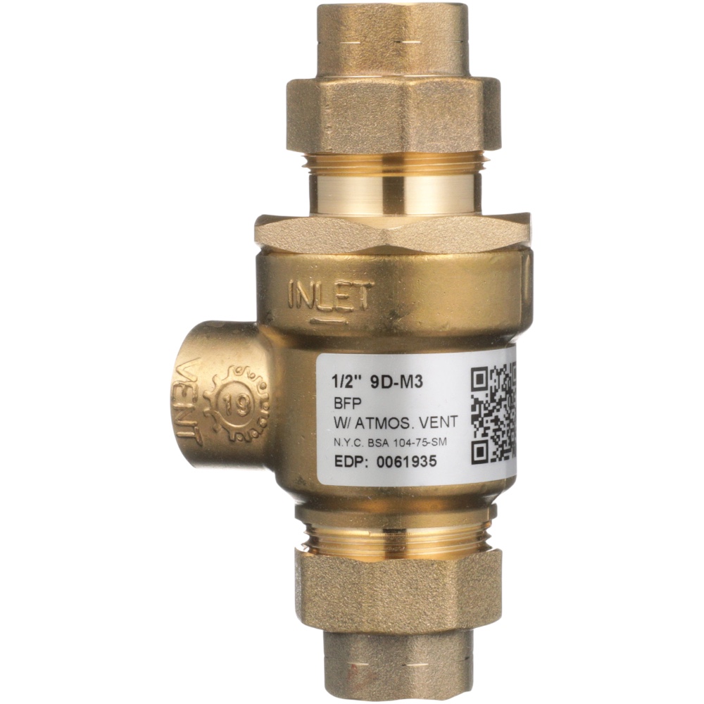 Watts 9D-1/2-M3 Backflow Preventer Atmospheric Vent 1/2" NPT