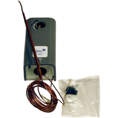 Johnson Controls A19AAB-10C SPST Temp Control, 200-550F, 8' Cap, High Range