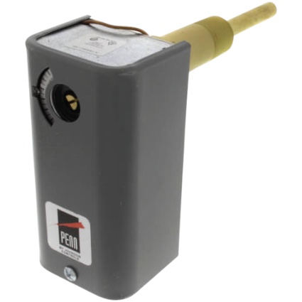 Johnson Controls A19ABC-39C SPDT Immersion Temp Control, 30-180F, Adj Diff, NEMA 1