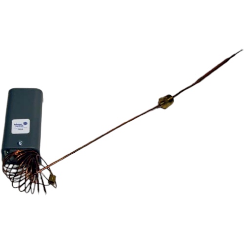 Johnson Controls A19ADB-25C SPST Temp Control, 65-300F, Manual Reset, 6' Cap