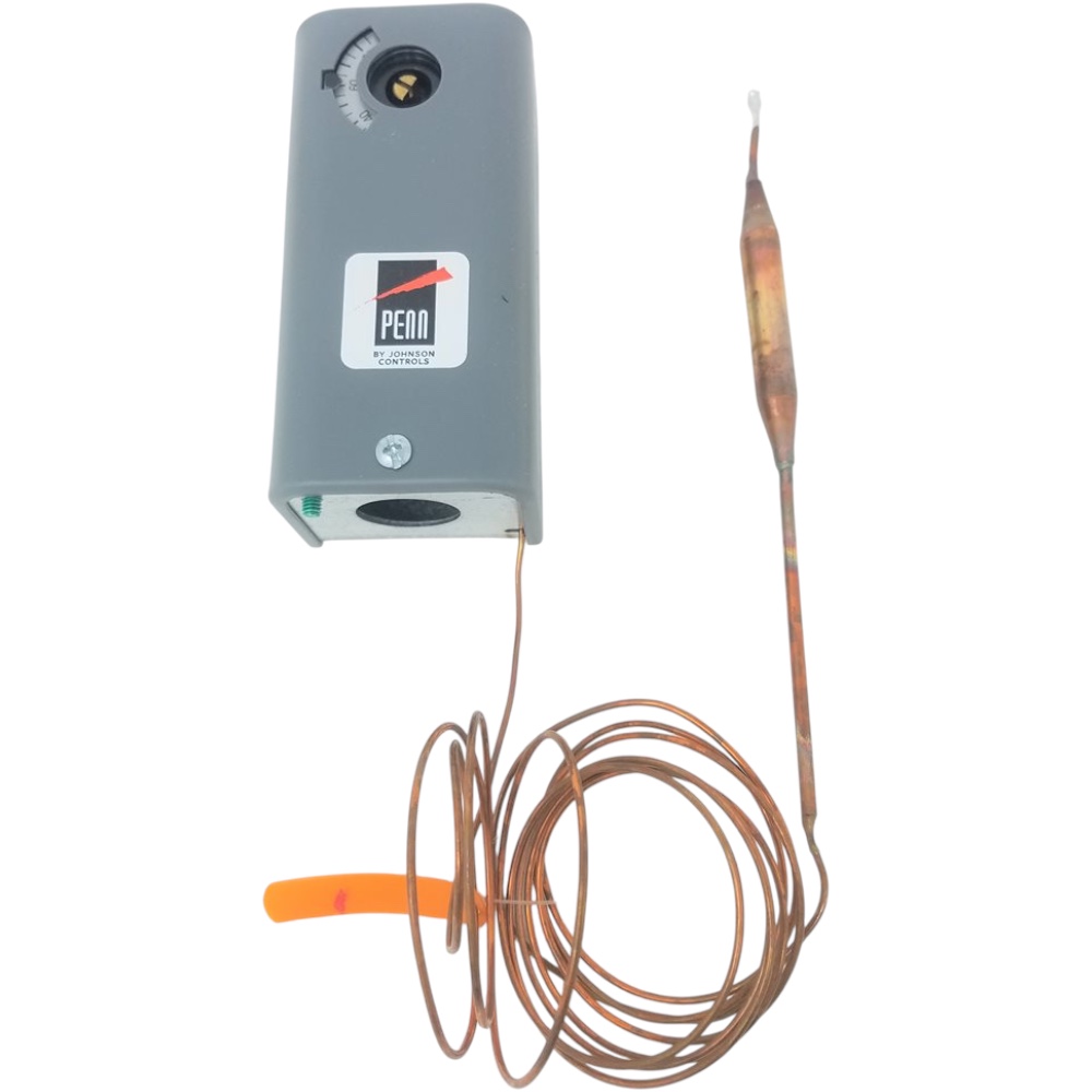Johnson Controls A19ADB-38C SPST Remote Bulb Temp Controller, 100-240F, Manual Reset