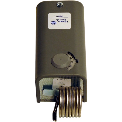 Johnson Controls A19BAC-1C SPDT Coiled Bulb Thermostat, 30-110F, 120/240v