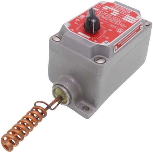 Johnson Controls A19BUC-2C Explosion Proof Thermostat, SPDT, 20-80F, 24/120/240v