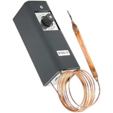Johnson Controls A19EAF-2C SPDT Duct Thermostat, 30-110F, Fixed 2F Diff