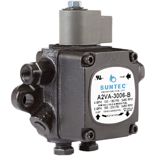 Suntec A2VA3006B Bio Fuel Pump, Single Stage, 3450 RPM, RH, 4 GPH, 100-200 PSI