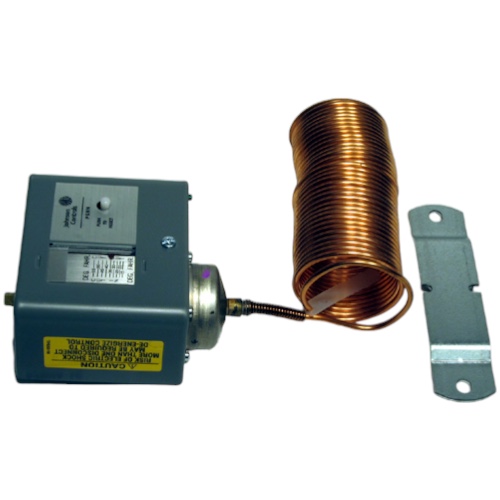 Johnson Controls A70HA-1C Temp Control, 15-55F, 4-Wire, Manual Reset, 20' Cap