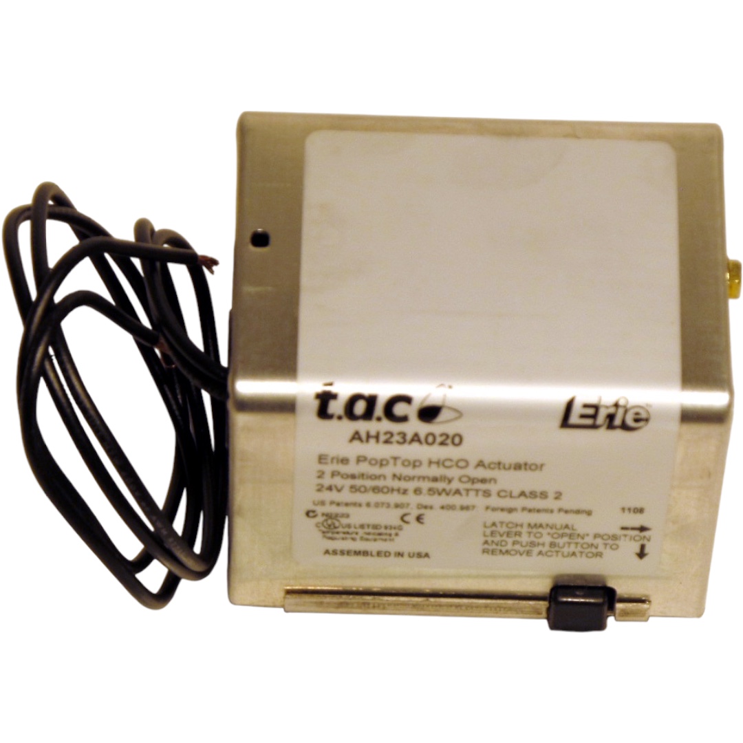 Erie AH23A020 24V N.O. Actuator, Spring Return, High Close Off