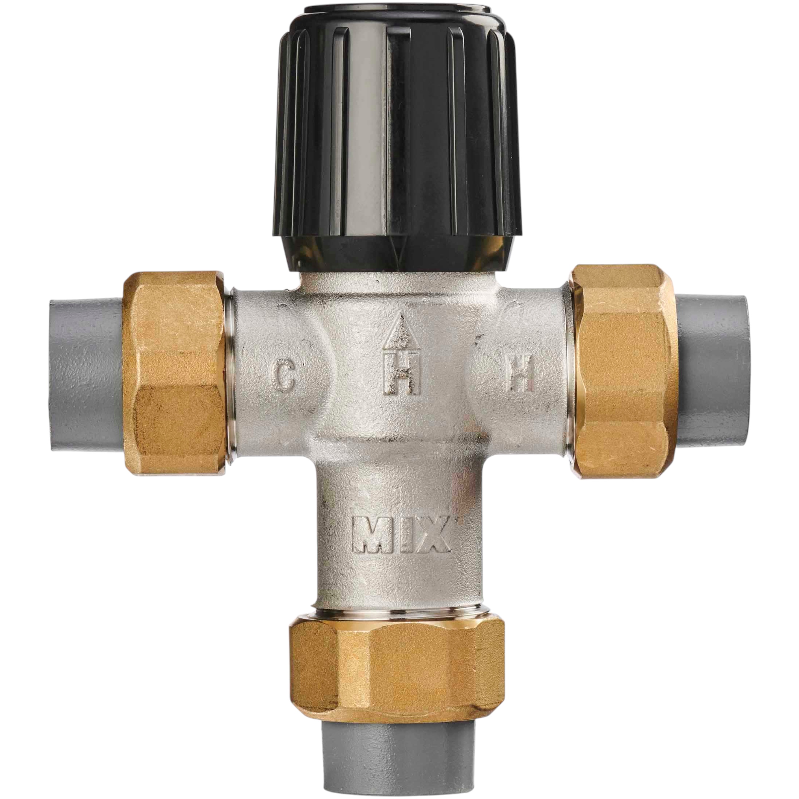 Resideo AM101C1070-UCPVC-1LF Mixing Valve, Aquamix 1070, 3/4" Union, CPVC, 70-120°F