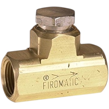 Firomatic B100HCV Globe Check Valve, 3/8" NPT x 3/8" NPT