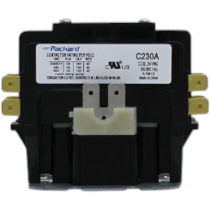 Goodman Parts CONT2P025024VS Contactor, 2 Pole, 25A, 24V (Pack of 4)