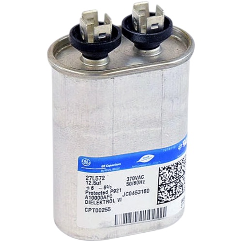 Trane CPT00255 Fan Capacitor, 12.5 MFD, 370v, Oval