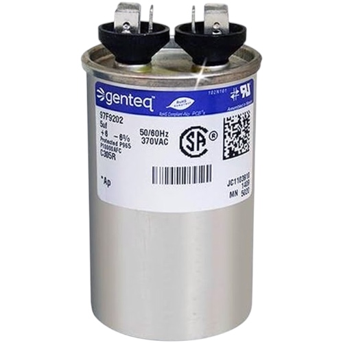 Trane CPT01392 Run Capacitor, 5 MFD, 370v, Round