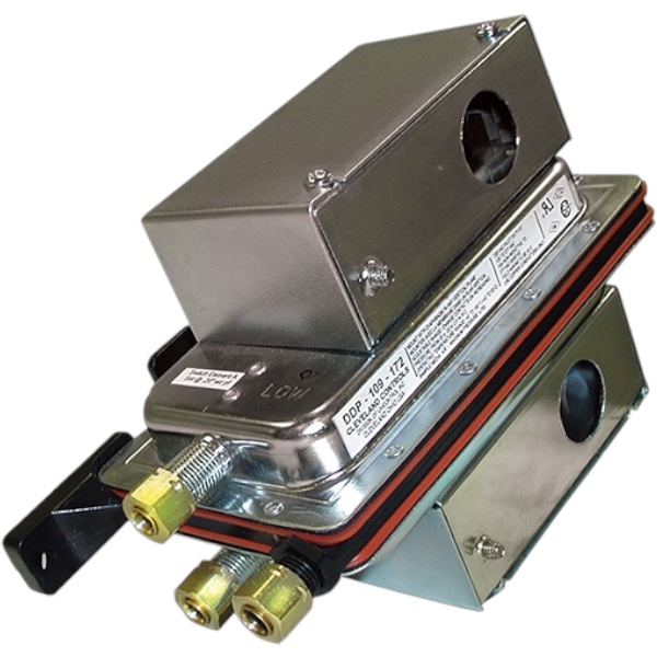 Cleveland Controls DDP-109 Dual Pressure Switch, 2SPDT, 0.05–2.0" WC, 20742