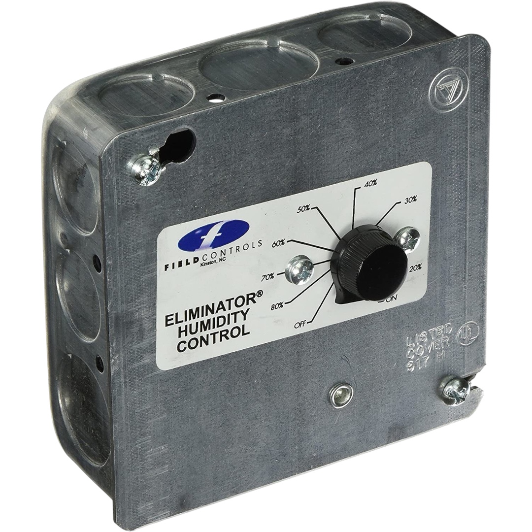 Field Controls EDH-1 Dehumidistat Control, 120V for EL-1, 20–80% RH