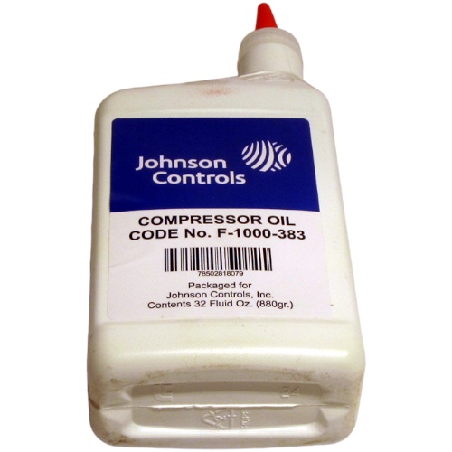 Johnson Controls F-1000-383 Air Compressor Oil, 32 Oz, SAE30W