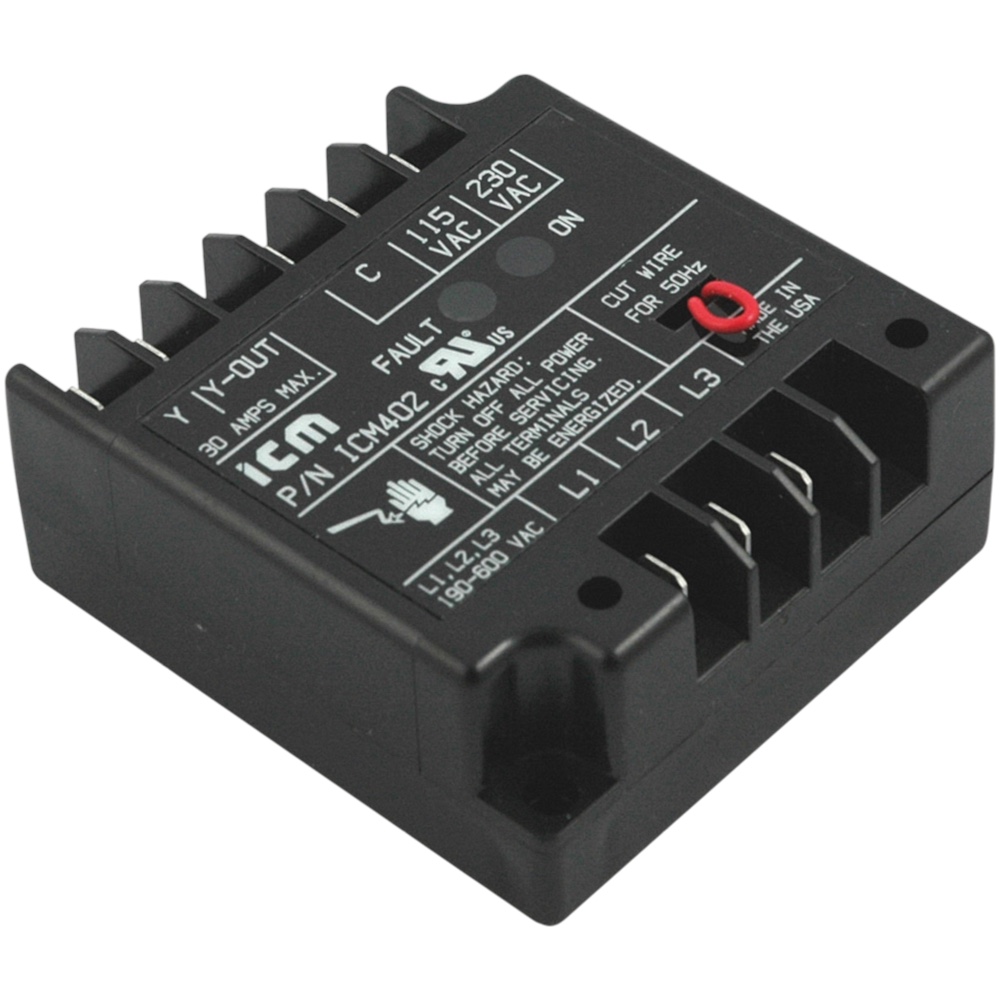 ICM Controls ICM402C Line Voltage Monitor, 3-Phase, 190-600 Vac, Universal