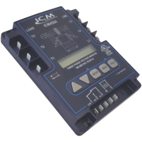 ICM Controls ICM450A Line Voltage Monitor, 3 Phase, Digital Display