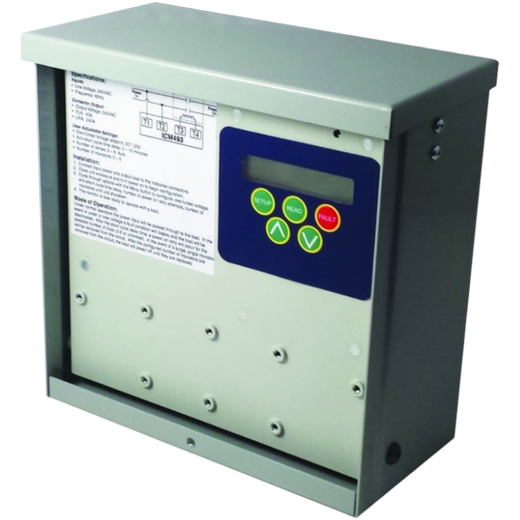 ICM Controls ICM493 Line Voltage Monitor, Single Phase, Surge Bank