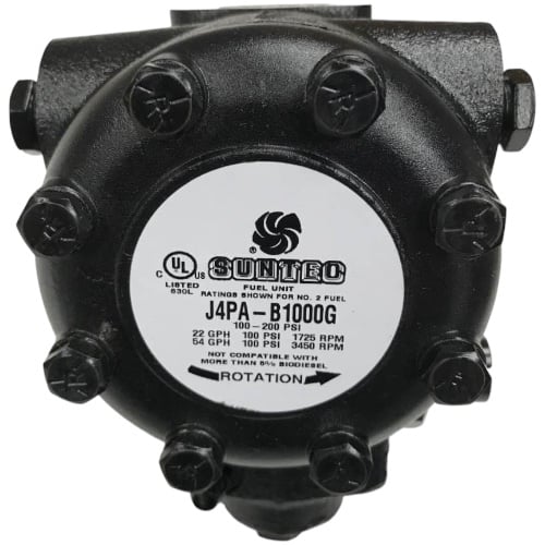 Suntec J4PAB10008M Oil Pump, 1 Stage, 1725/3450 RPM, RH