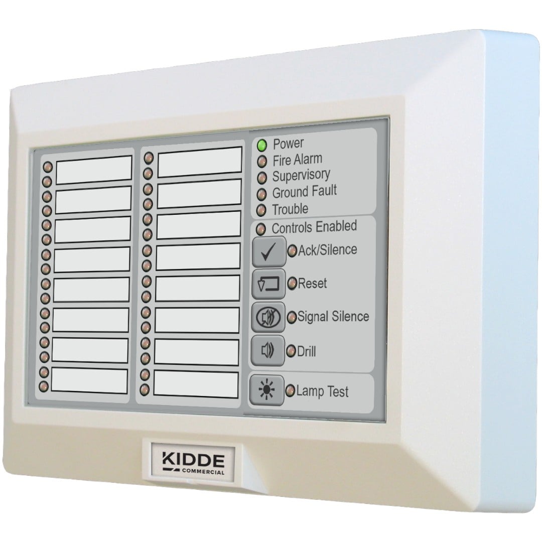 Kidde K-RLED-C-2 Remote Annunciator LED with Common Controls, White