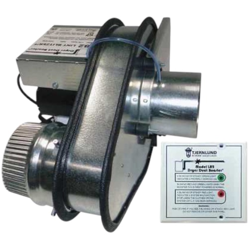 Tjernlund LB2 Dryer Duct Booster, 120v, 4" Outlet, Vertical or Horizontal