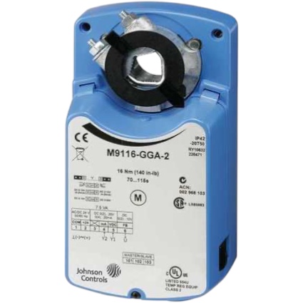 Johnson Controls M9116-GGA-2 Motor 140 In-Lb, Proportional, 0-10V Feedback